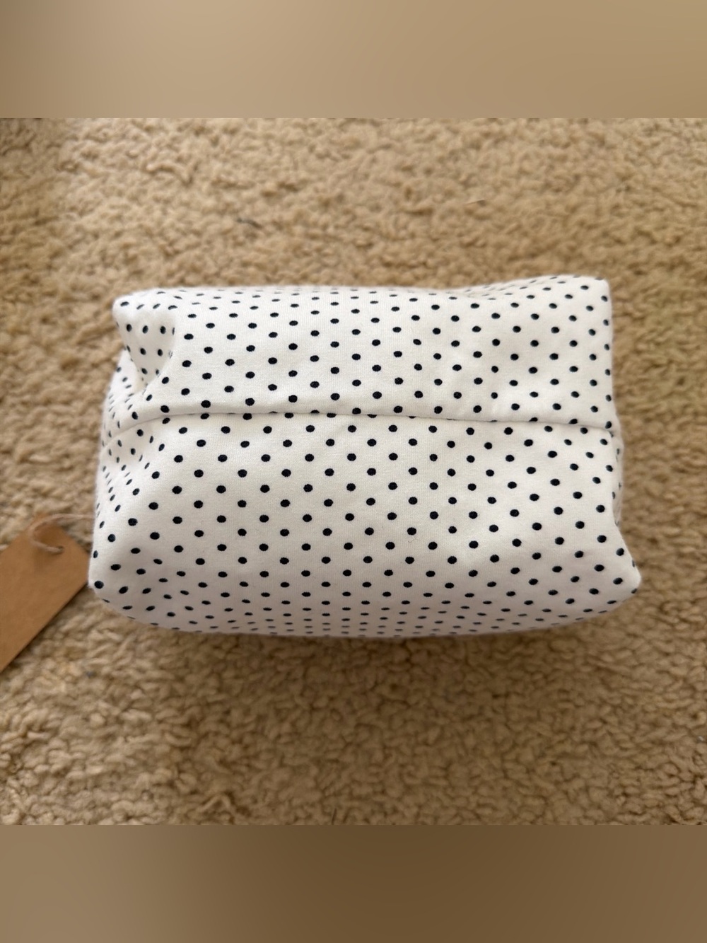 Brandy melville polka dots makeup bag